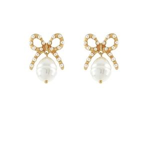 Bow & Pearl Earrings